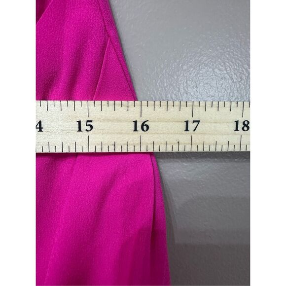 NWOT MORE TO COME Catalina Wrap Hot Pink Maxi Dress Women's Small - Picture 11 of 13